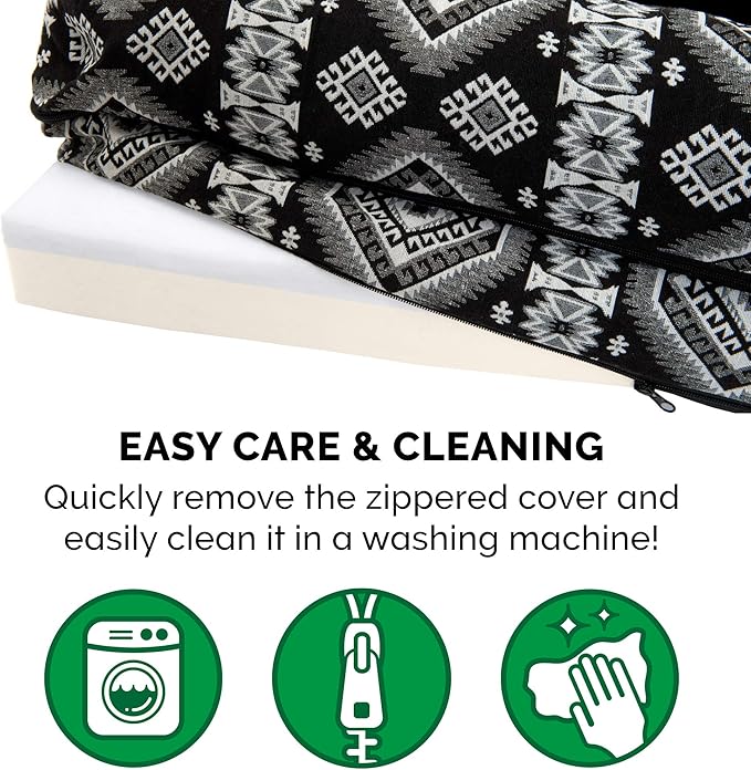 Furhaven Memory Foam Dog Bed for Large/Medium Dogs w/ Removable Bolsters & Washable Cover 55 lbs