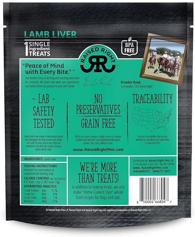 Raised Right Lamb Meat Bites 5 oz.
