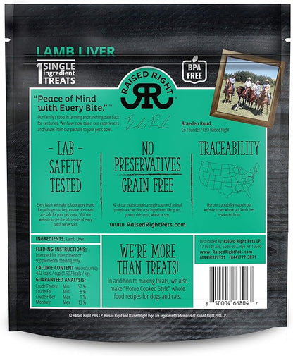 Raised Right Lamb Meat Bites 5 oz.