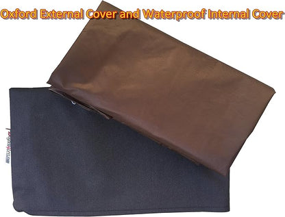 Dogbed4less Do It Yourself DIY Pet Bed Pillow Duvet Oxford Cover + Waterproof Internal case for Dog/Cat at Large 48"X29" After Dark Color - Covers only