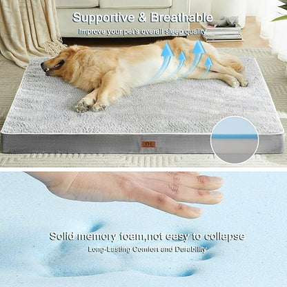 Memory Foam Orthopedic Dog Bed 47 Inches,