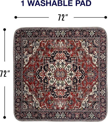 Washable Pee Pads for Dogs (1 Pack) 6 FT 6 FT 100% Waterproof,