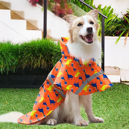 NACOCO Large Dog Raincoat Adjustable