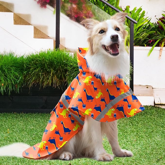 NACOCO Large Dog Raincoat Adjustable