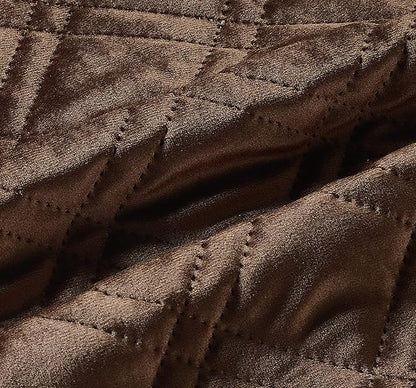 Brilliant Sunshine Premium Chocolate Silky Velvet Pet Sofa Bed