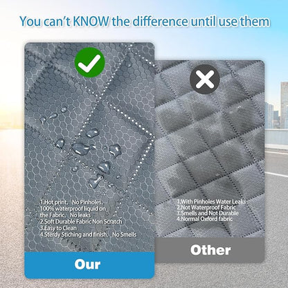 Grey Dog Car Seat Cover for Back Seat X-Large