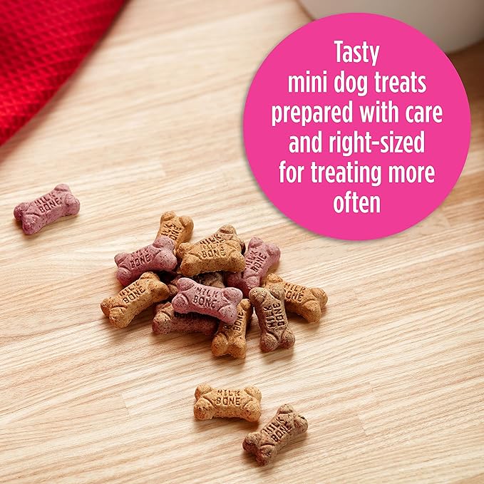 Milk-Bone Mini's Flavor Snacks Dog Treats, 36 Ounce Crunchy Texture Helps Reduce Tartar