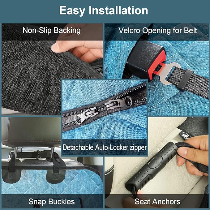 Dog Car Seat Cover-Back Seat Dog Cover