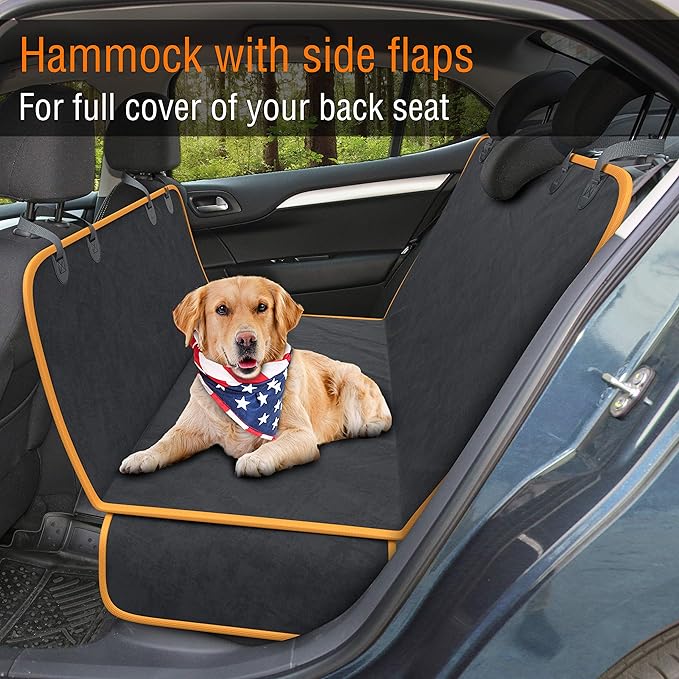 Active Pets Dog Car Seat Cover Car Seat Protector- Dog Seat Cover for Back Seat of SUVs