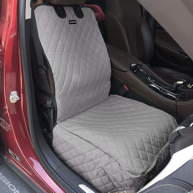 Dog Car Seat Covers 100% Waterproof Car Seat Protector for Pets Front Seat Scratch Proof Non-Slip Durable for Cars