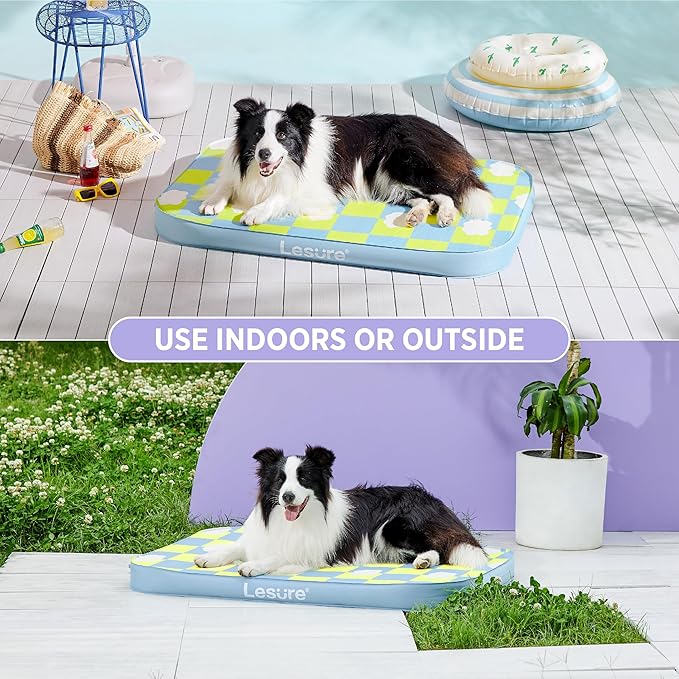 Lesure Inflatable Waterproof Dog Bed for Large Dogs 3 Inch