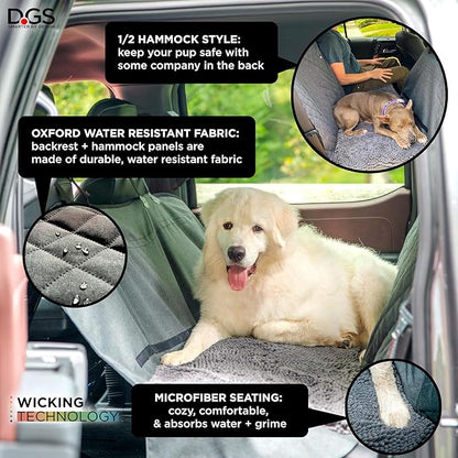 Dog Gone Smart 3-in-1 Backseat Dog Cover for Car