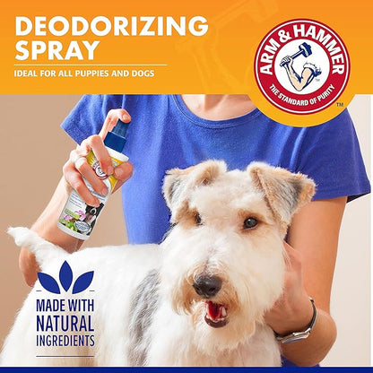 Arm & Hammer for Dogs Super Deodorizing Spray for Dogs | Best Odor Eliminating Spray for All Dogs & Puppies | Fresh Kiwi Blossom Scent That Smells Great, 6.7 Ounces -2 Pack (FF9367AMZ2)