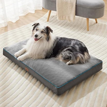 Bedsure Waterproof Dog Beds for Extra Large Dogs 4 inch 100lbs XL-Crate