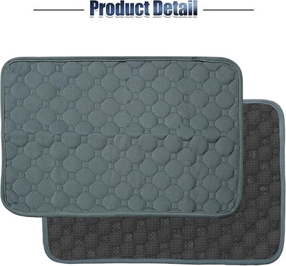 X AUTOHAUX 2 Pcs Dog Seat Cover Reuse 50x35cm Grayblue