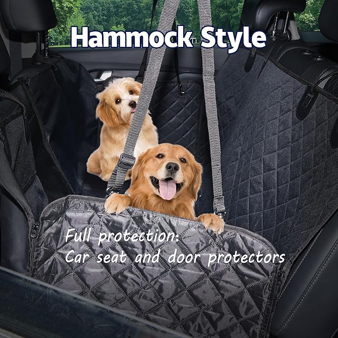 Anyoupin Dog Car Seat Cover for Back Seat