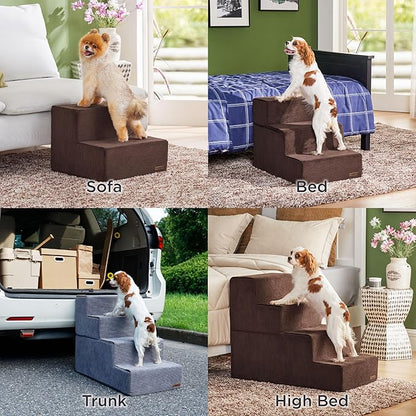 Lesure Dog Stairs for High Beds 2-Steps Dog