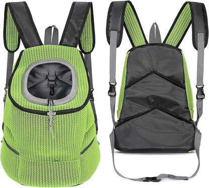 Mile High Life | Hiking Outdoor Pet Carrier Backpack | Kitty Puppy Cat Carrier | Dog Carrier for Small Dogs | Dog Backpack w Breathable Mesh with Soft Padding(Comb Lime Green, Small (Pack of 1))