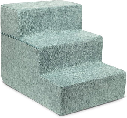 Best Pet Supplies Foldable Foam Pet Steps for Small Dogs and Cats 3-Step