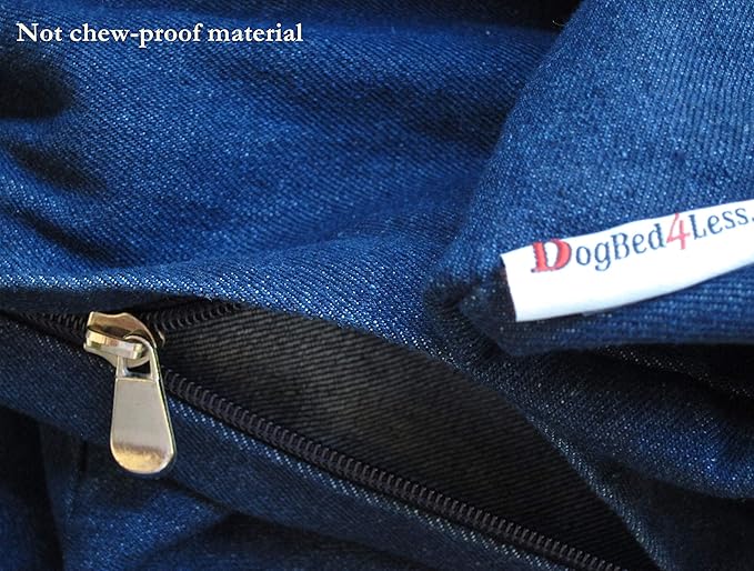 Dogbed4less Jumbo Orthopedic Memory Foam Dog Bed for Large Dogs with Durable Denim Cover 55X47X4 Inches