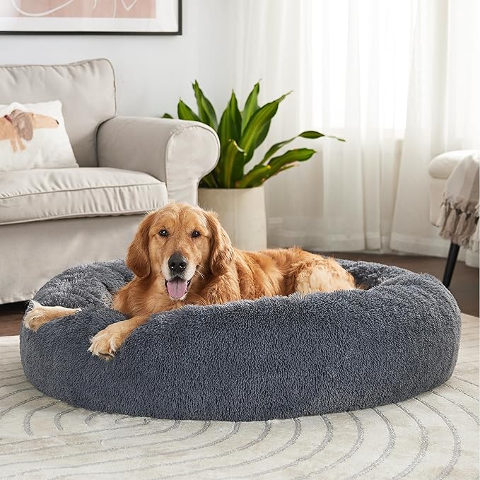 Bedsure Calming Dog Bed for Extra Large Dogs 45 inches 125 lbs