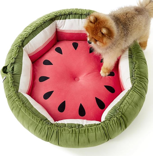 Lesure Dog beds for Small Dogs 25x25x8 Inches