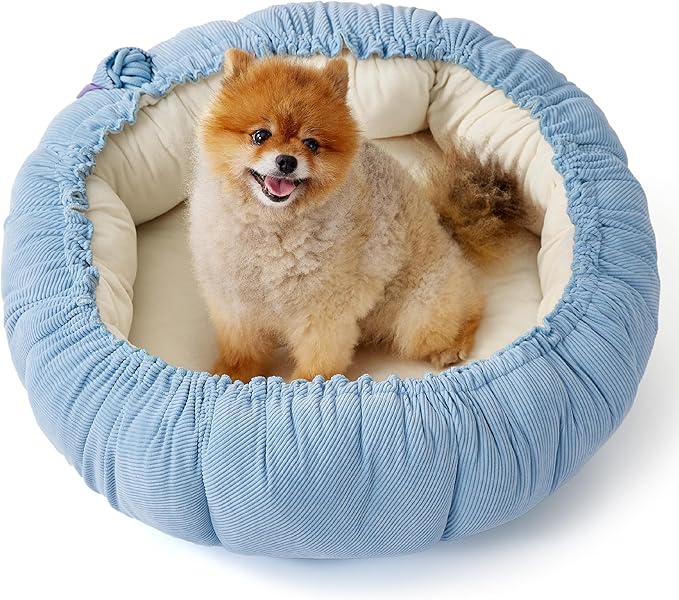 Lesure Dog beds for Small Dogs 25x25x8 Inches