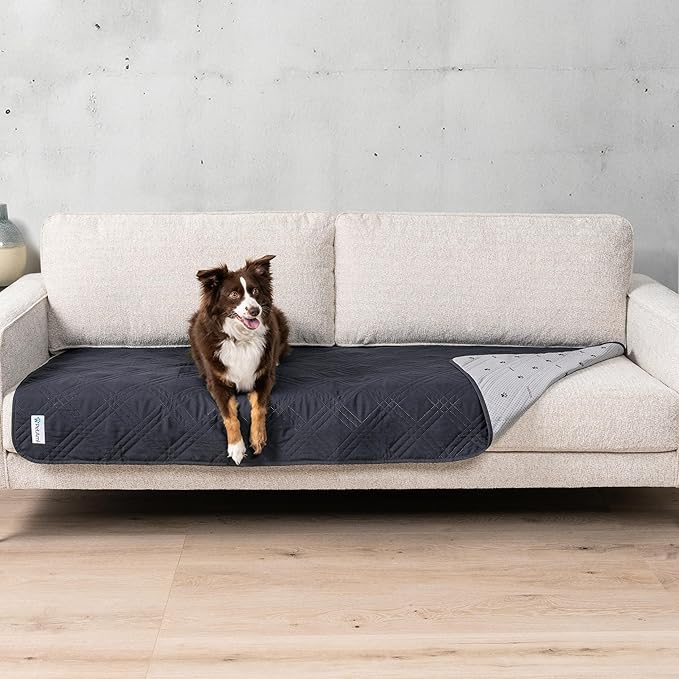 PetAmi Waterproof Couch Cover for Dogs 30x70 Gray