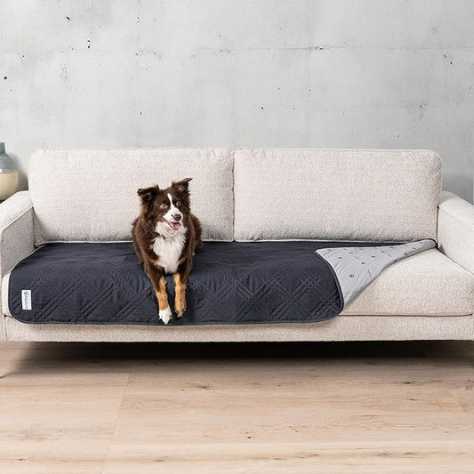 PetAmi Waterproof Couch Cover for Dogs 30x70 Gray