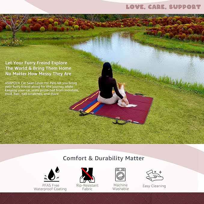 Dog Seat Cover for Cars Trucks SUVs