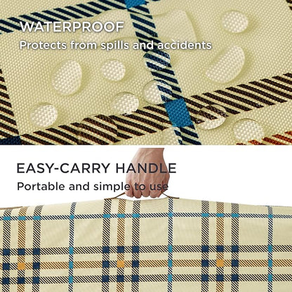 Bedsure Medium Patterned Dog Bed for Medium Dogs Cover(30"x20", Cream)