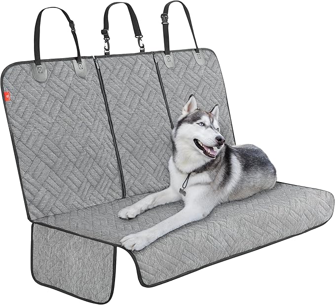 Helteko Dog Car Seat Cover for Back Seat 100% Waterproof,