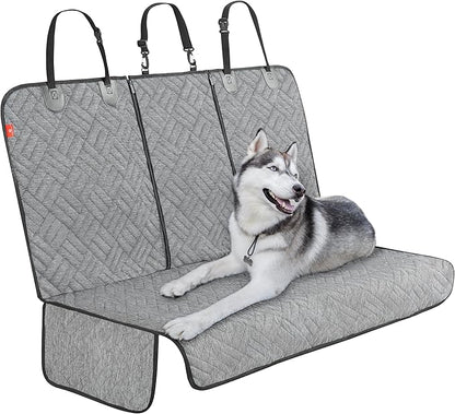 Helteko Dog Car Seat Cover for Back Seat 100% Waterproof,