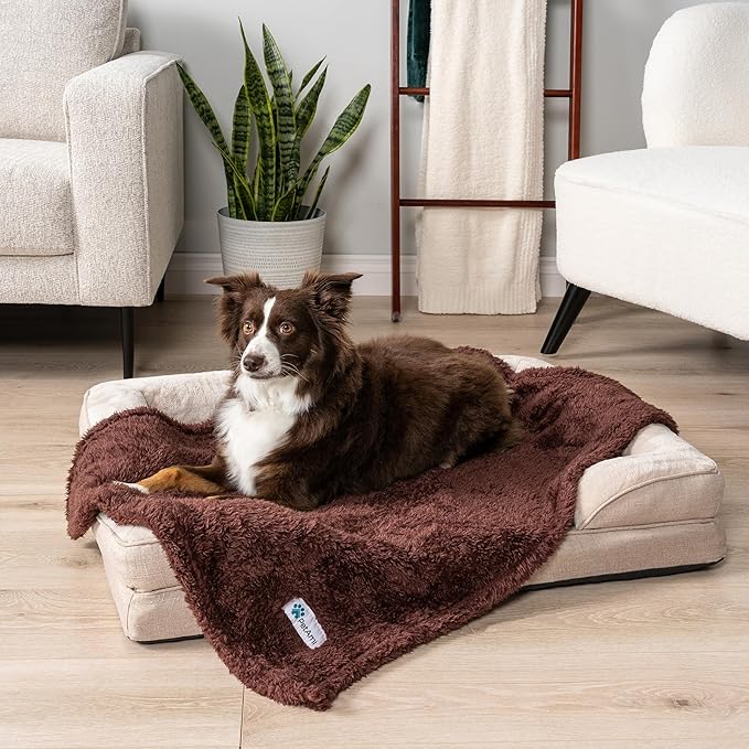 PetAmi Dog Blanket for Small Medium Dogs Brown 29x40