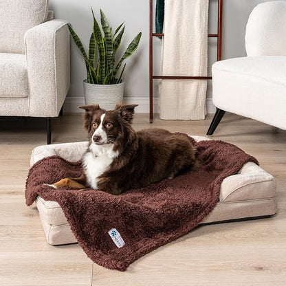 PetAmi Dog Blanket for Small Medium Dogs Brown 29x40