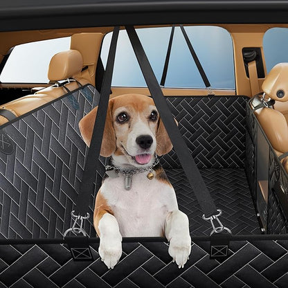 Hard Bottom Dog Car Seat Cover for Back Seat