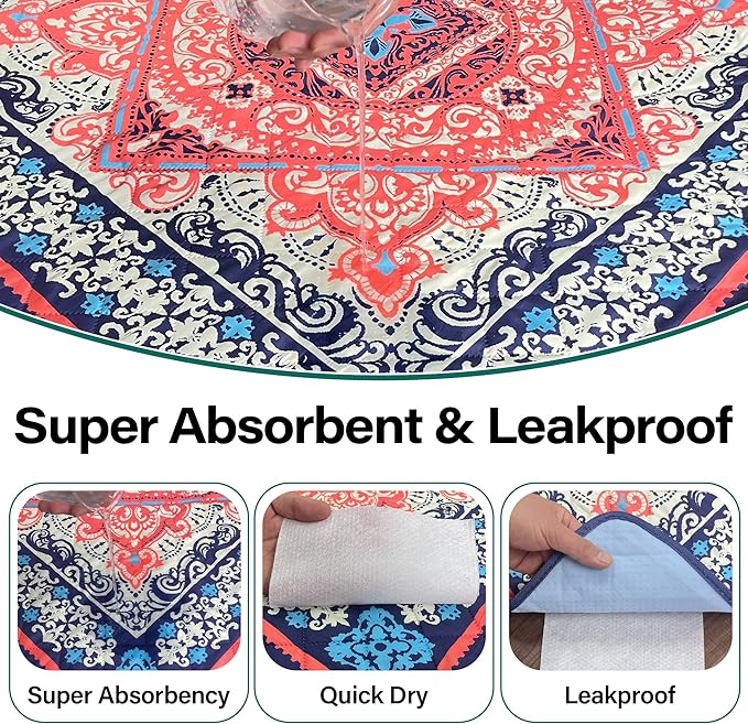 Washable Pee Pads for Dogs- 2 Packs Super 100% Waterproof 48''x48''