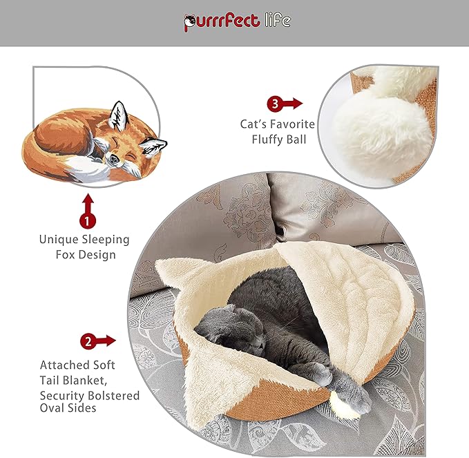 Oval Pet Beds for Cats and Small Dogs