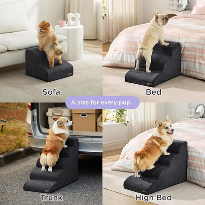 Lesure Dog Stairs for Small Dogs 4 Steps