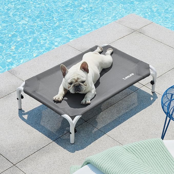 Lesure Elevated Raised Outdoor Dog Bed 34"