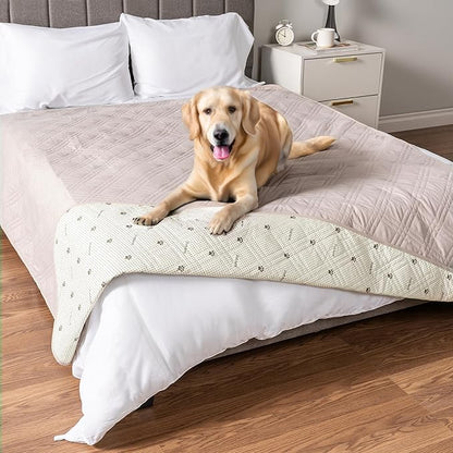 PetAmi Waterproof Couch Cover for Dogs 102x82 Beige