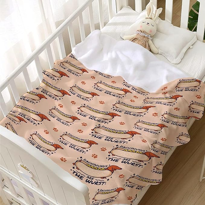Dachshund Dog Blankets Puppy Blanket 30x40 in