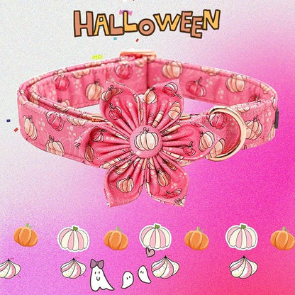 Elegant little tail Dog Collar with Flower