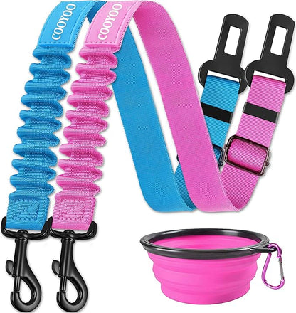 COOYOO Dog Seat Belt 3 Piece