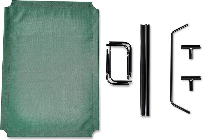 Amazon Basics Cooling Elevated Dog Bed with Metal Frame 60 x 37 x 9 Inch,