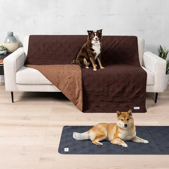 PetAmi Waterproof Couch Cover for Dogs 68x82 Brown