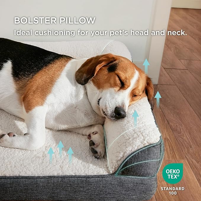 Bedsure Memory Foam Dog Bed for Large Dogs