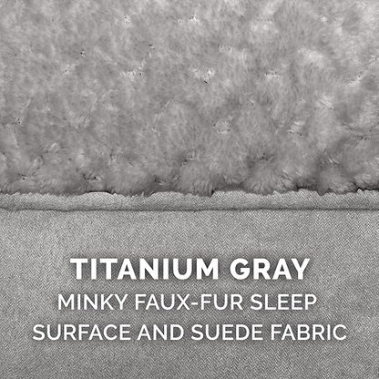 Furhaven Orthopedic Dog Bed for Large/Medium Dogs w/ Pillow Cushion Top & Removable Washable Cover 55 lbs