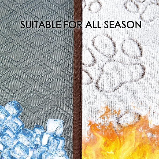 Qeils Cooling Dog Blanket for All Season 30x70