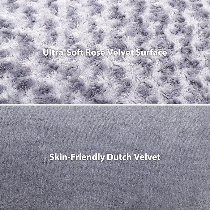 MIHIKK Orthopedic Pet Bed Deluxe Plush L-Shaped Couch with Waterproof Lining Bolster Sleeping Sofa with Removable Washable Cover & Nonskid Bottom for Large Dogs